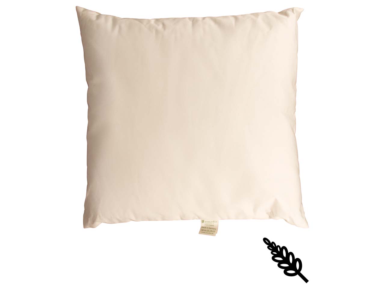 mudis Kopfkissen 40 x 40 cm Hirseschalen