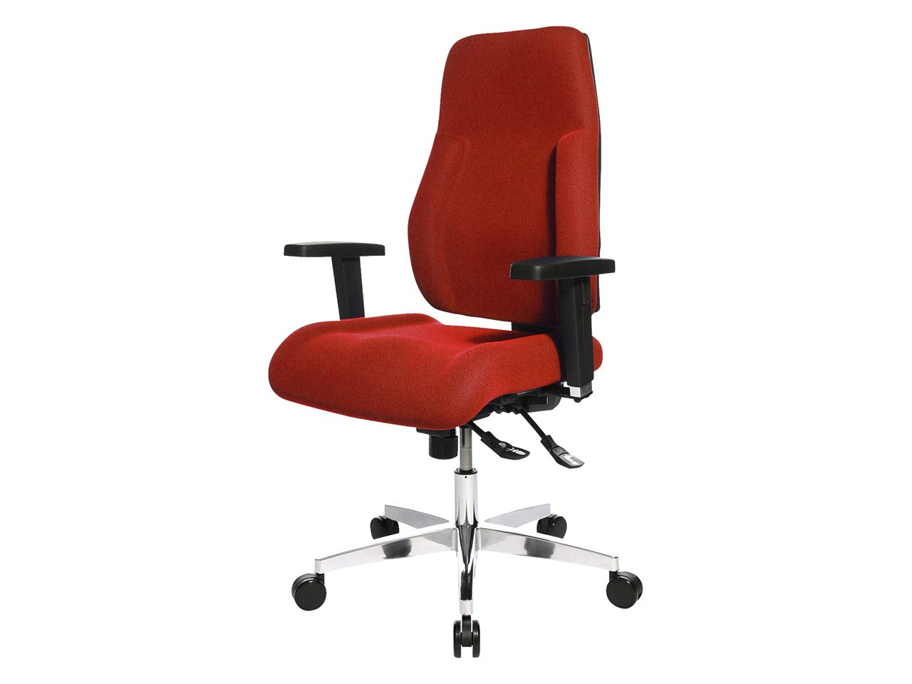 Topstar Bürodrehstuhl "P91" mit  Armlehnen rot
