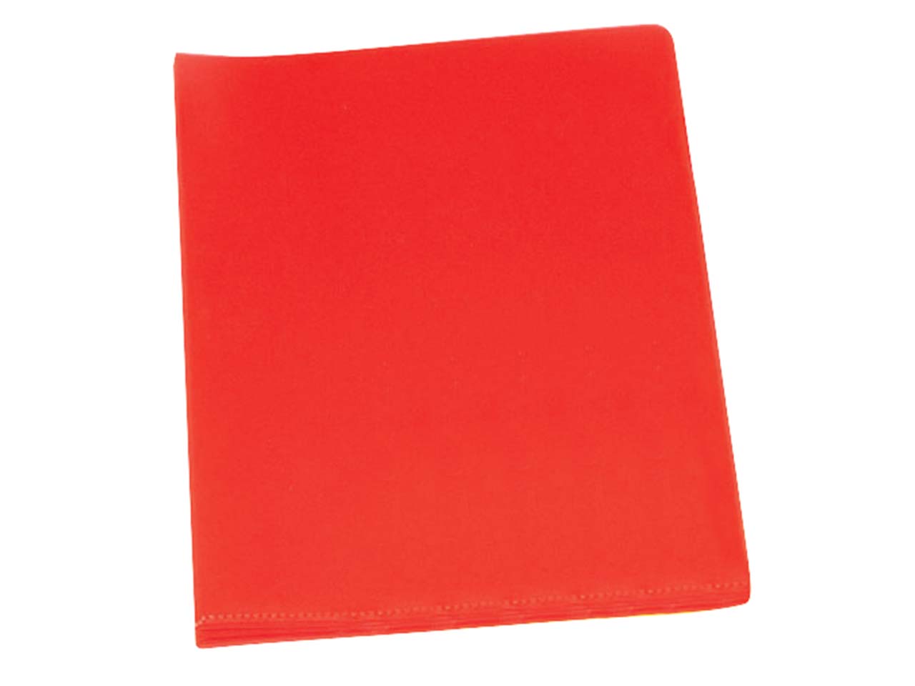 100 Sichthüllen PP DIN A4 genarbt rot, 120 µ