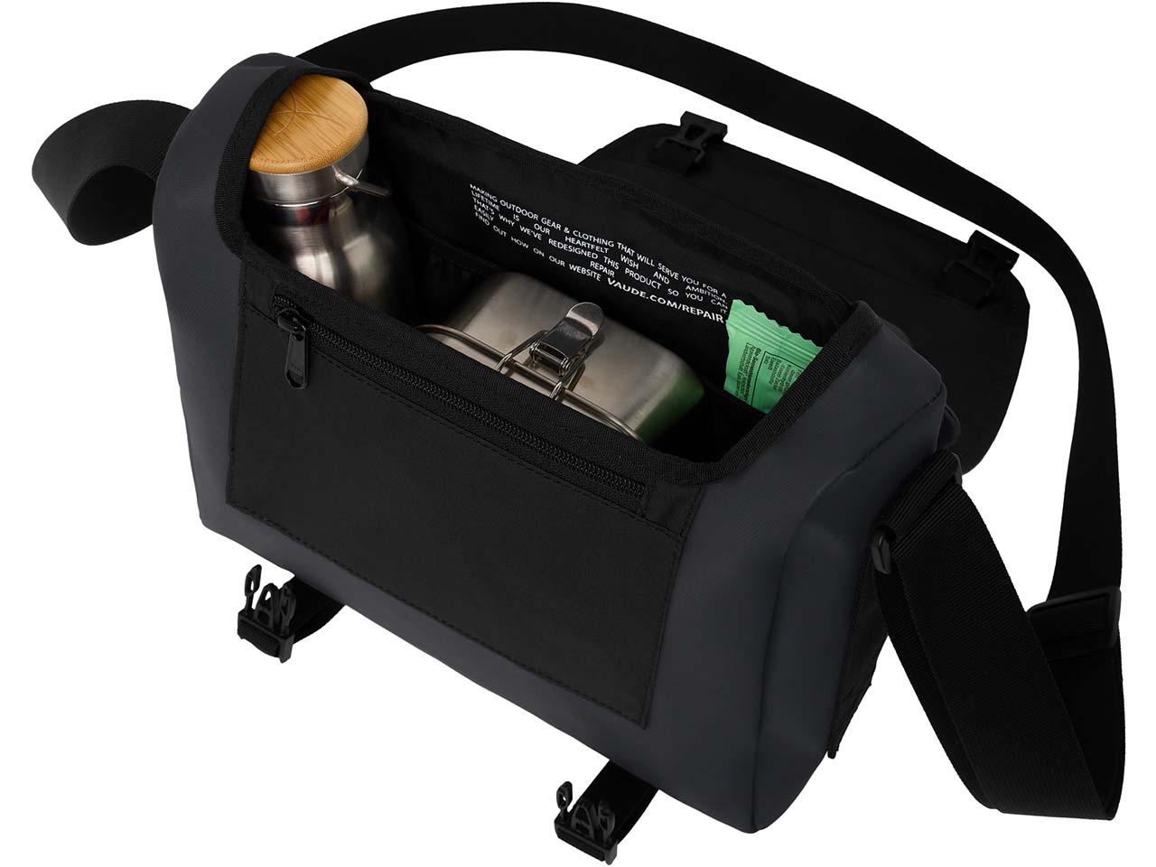 VAUDE Umhängetasche "Vanuatu" mit Trolleyhalterung, black