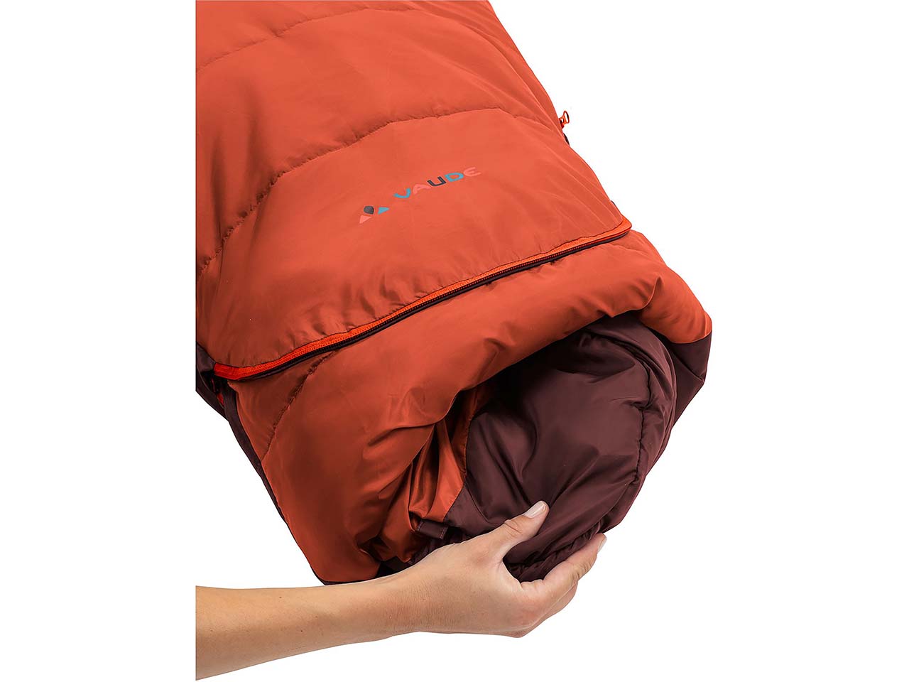 VAUDE Schlafsack 'Kobel Adjust 500 II SYN' für Kinder und Jugendliche, dark cherry
