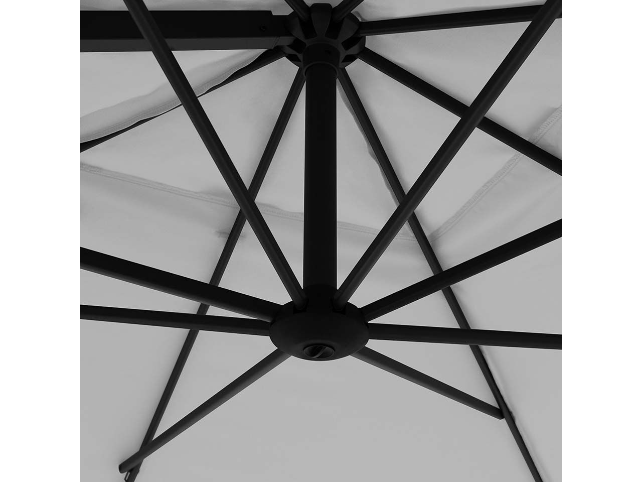 doppler Pendelschirm "myZone AX" 210 x 210 cm, hellgrau