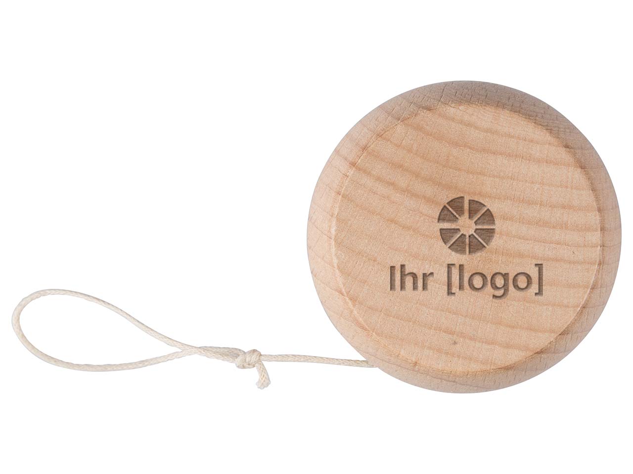 FSC-zertifiziertes Holz-Jojo, abgerundet