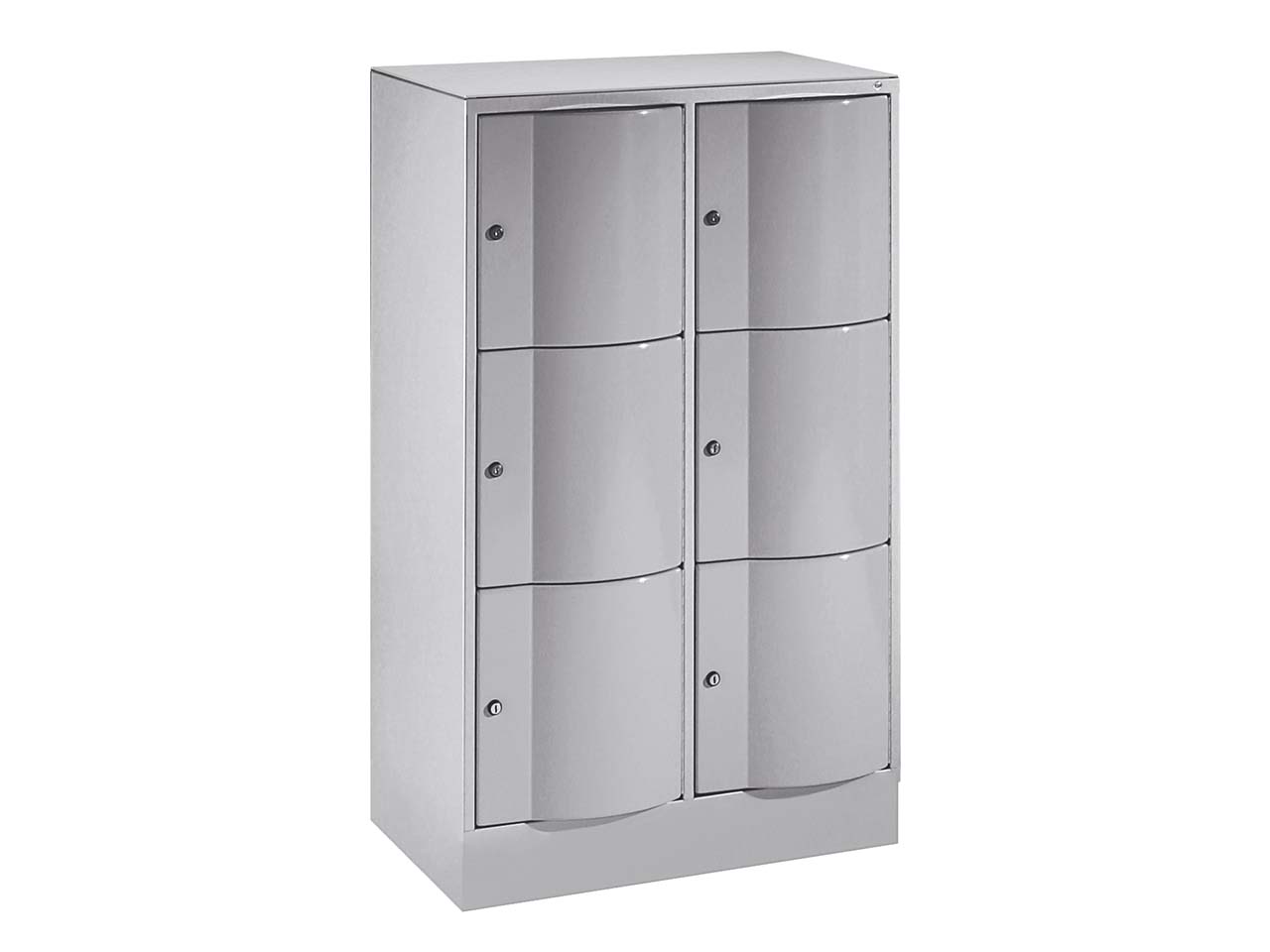 Schließfachschrank 2 Türme lg/lg 3er