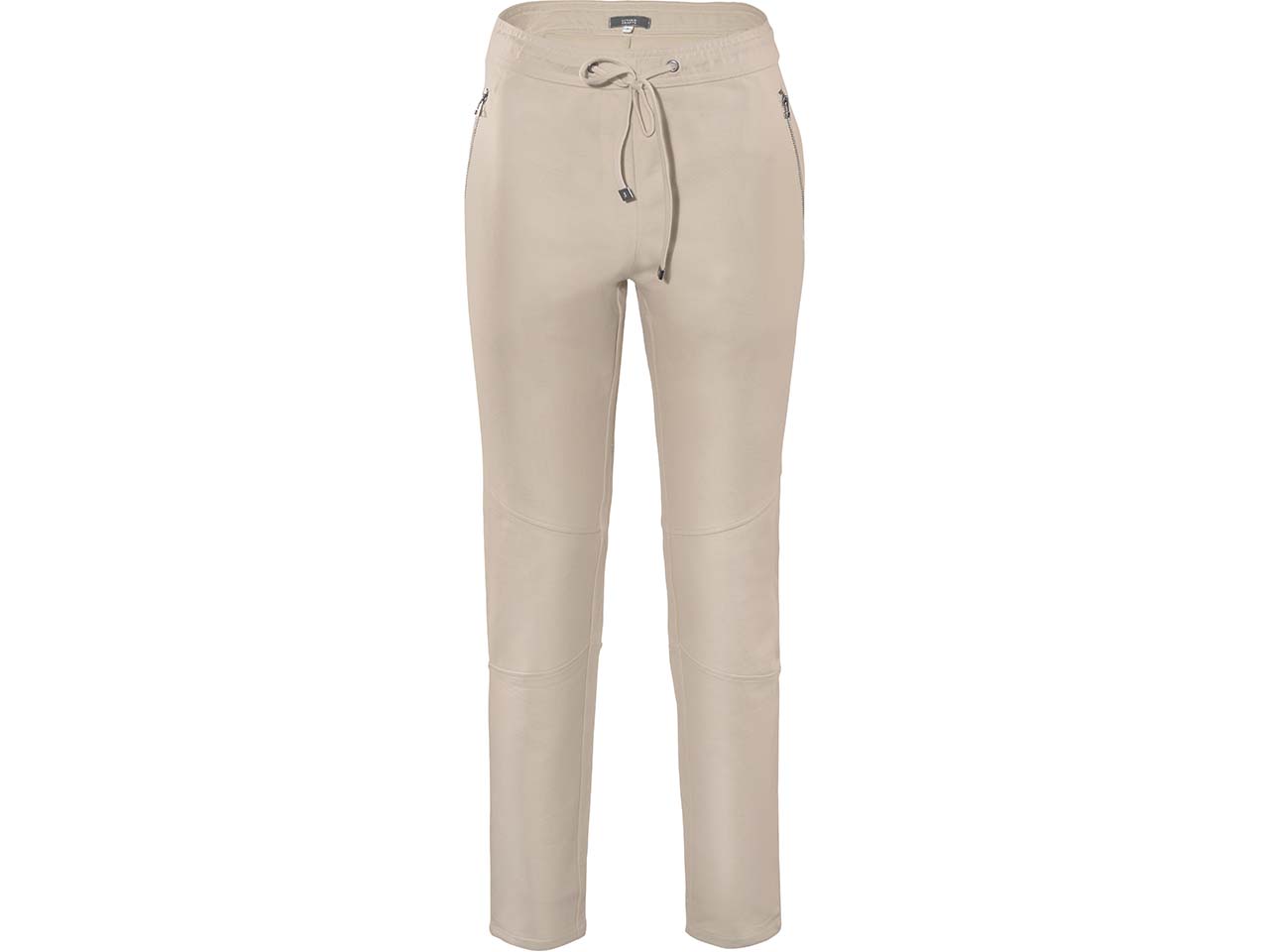 Living Crafts Bio-Damen-Hose "Laura" mit Bindebändern, stone powder, Gr. XS