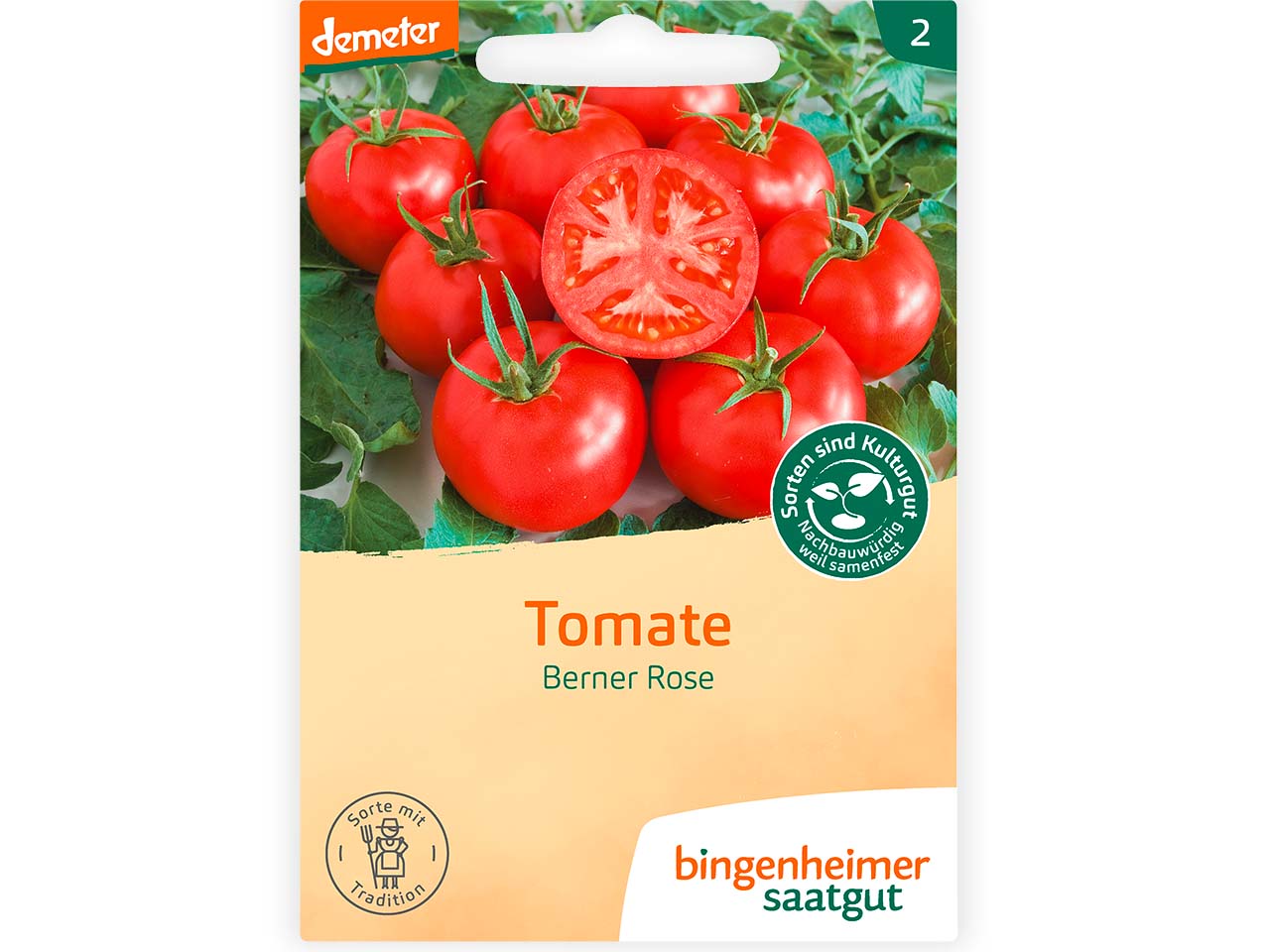 bingenheimer saatgut Bio-Samen Tomate "Berner Rose", 1 Stk.