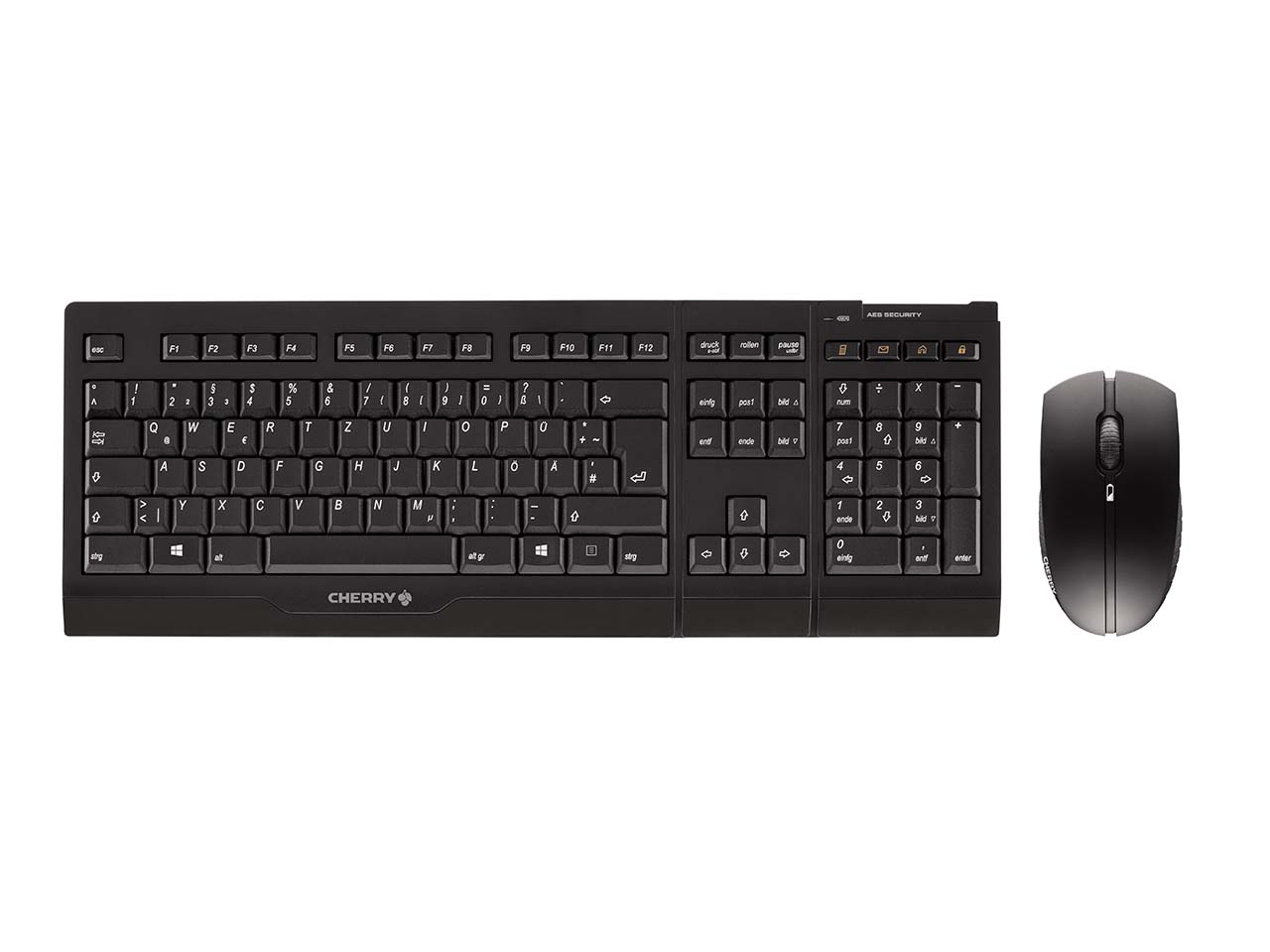 Cherry Tastatur mit Maus 'B.Unlimited Wireless AES' schwarz