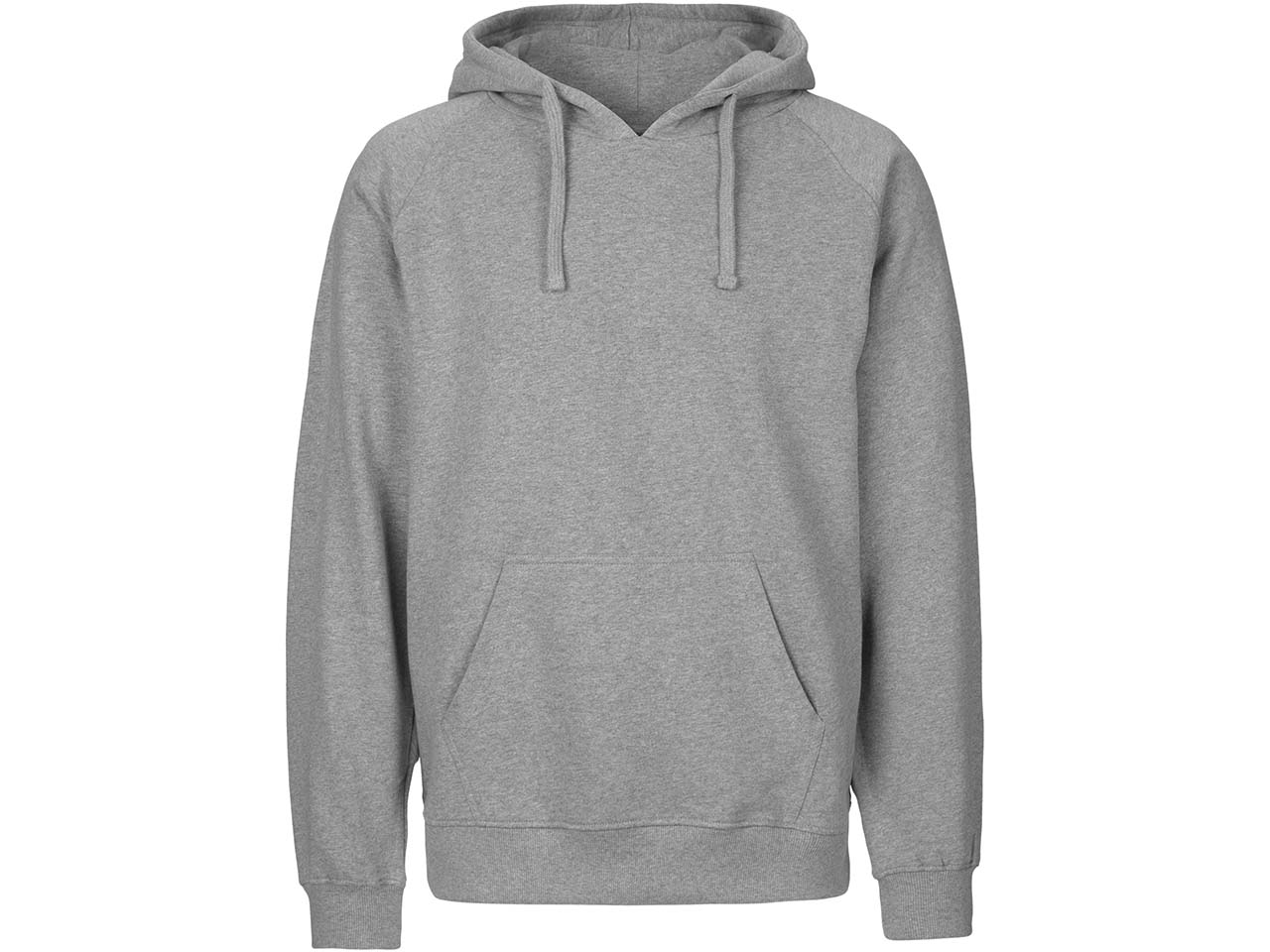 Neutral Bio-Unisex-Hoodie "Tiger Cotton" mit gebürstetem Fleece, grey, Gr. 3XL