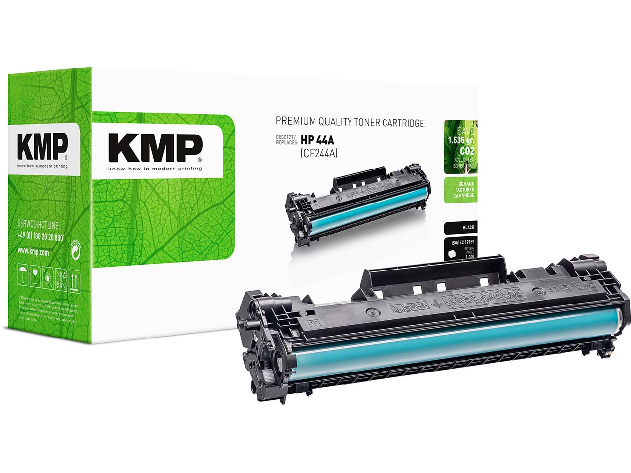 KMP Toner ersetzt hp CF244A, Nr. 44A schwarz