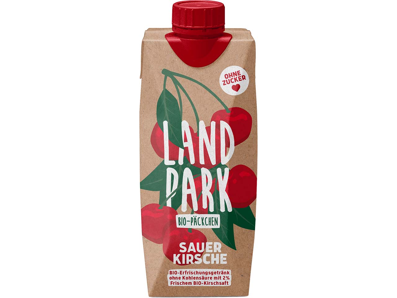 LANDPARK Bio-Erfrischungsgetränk Sauerkirsche "Bio-Päckchen", 0,5 l