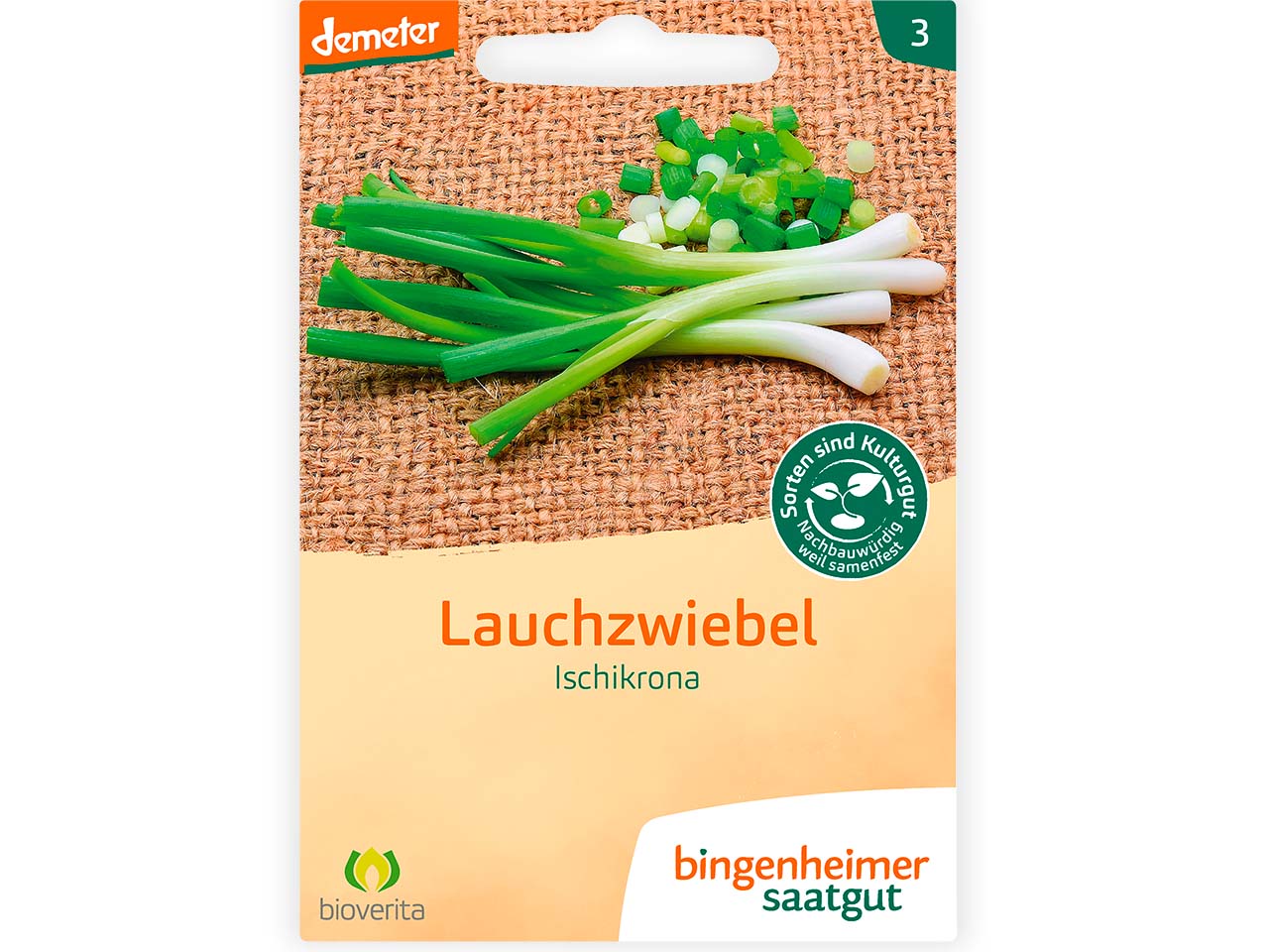bingenheimer saatgut Bio-Samen Lauchzwiebel "Ischikrona", 1 Stk.