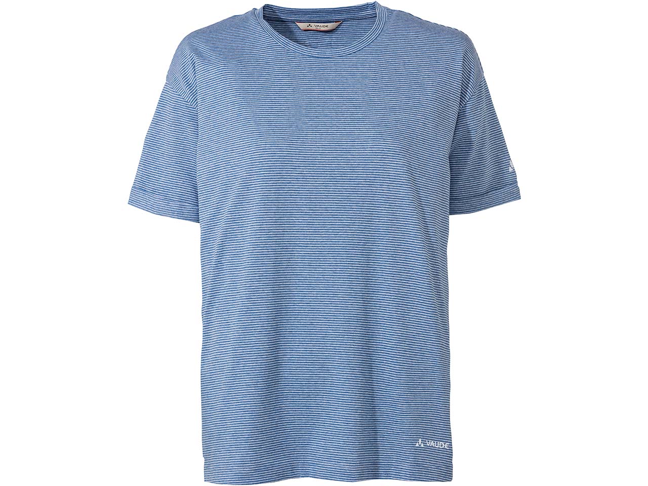 VAUDE Damen-T-Shirt 'Mineo Striped' mit Rundhalsausschnitt, ultramarine, Gr. 36