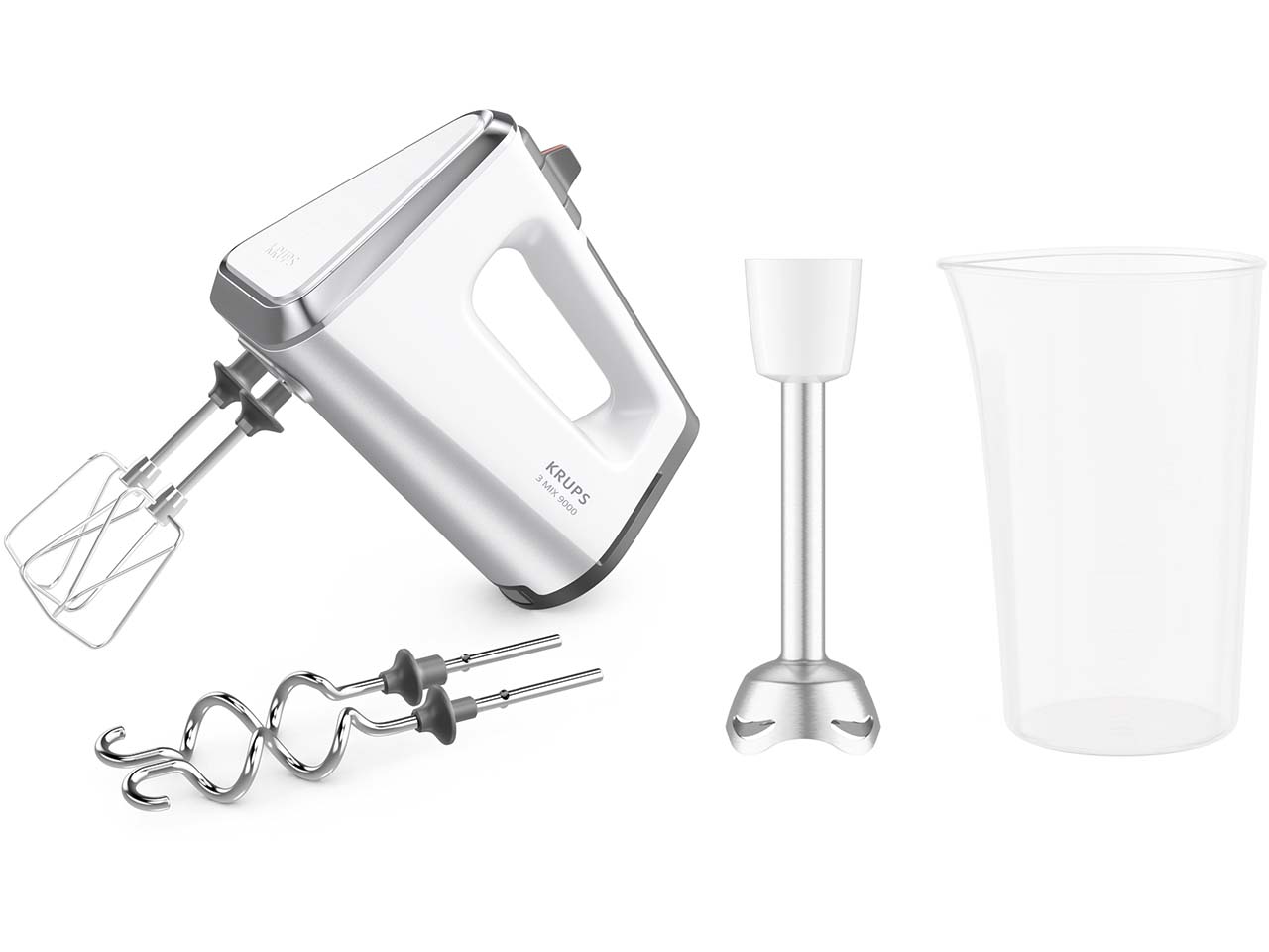 KRUPS Handmixer "3 Mix 9000 GN9121" 750 Watt, silber
