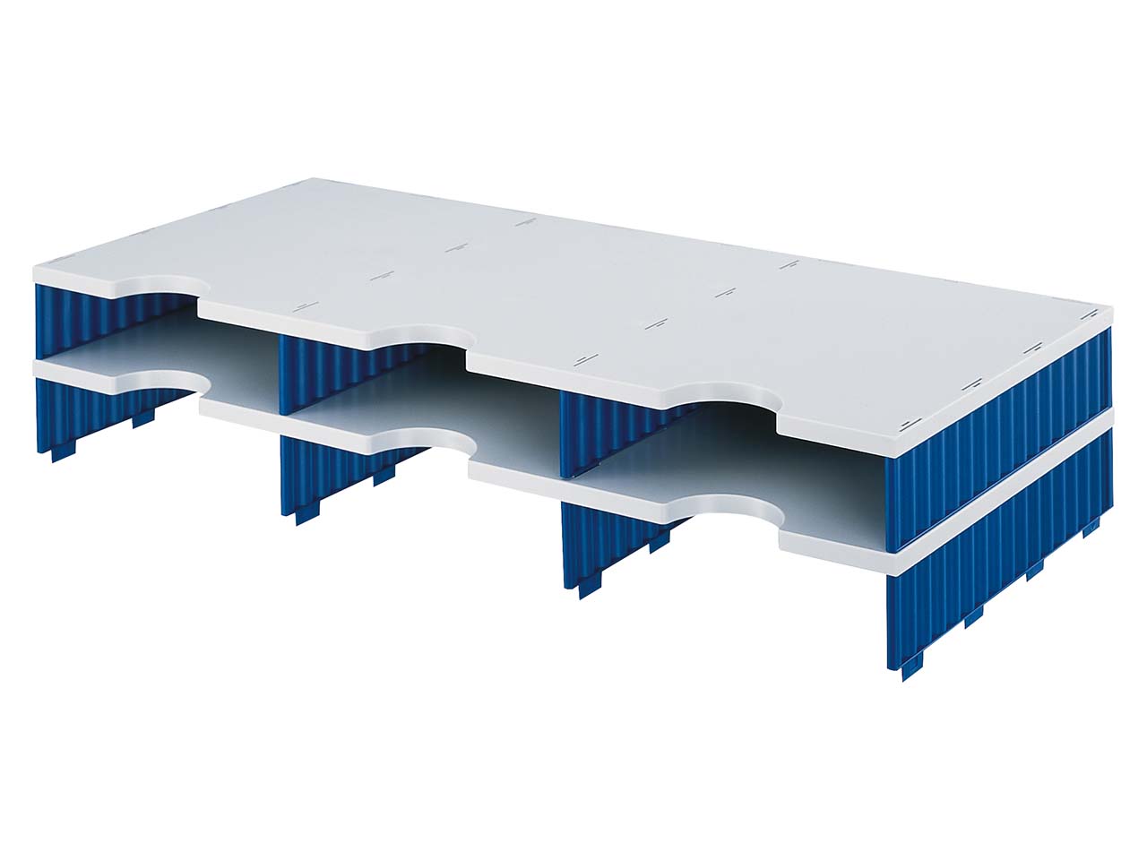 styrodoc Aufbaueinheit 3er bl. 6 Fächer