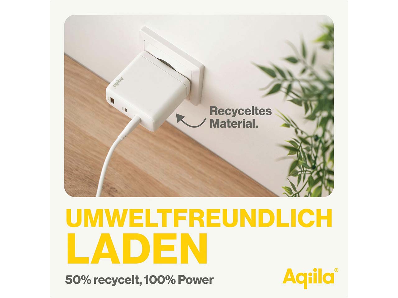Aqiila USB Ladegerät und Ladeadapter "Chargebird W4"