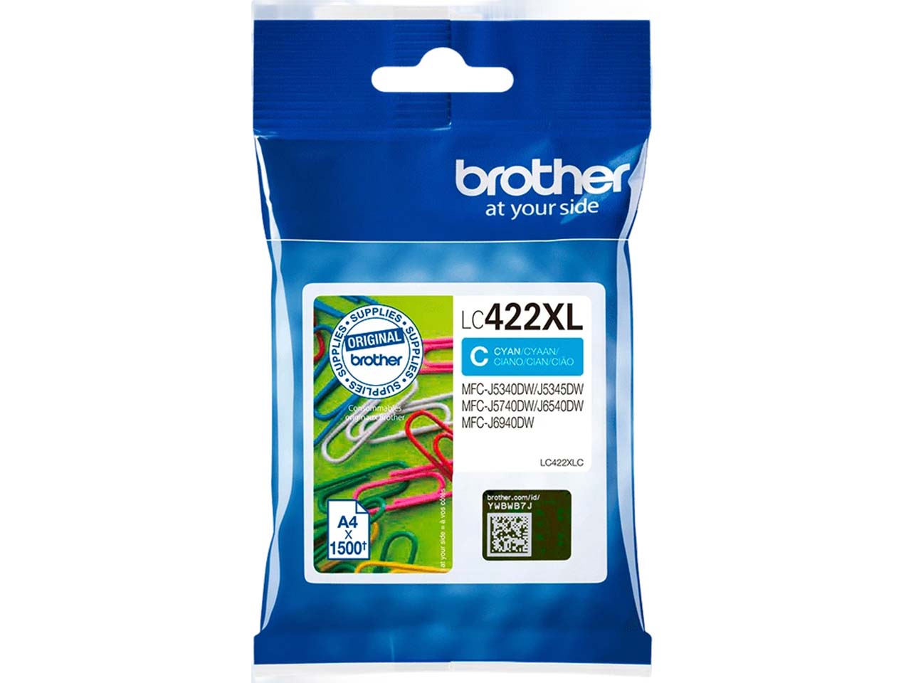 Brother Tintenpatrone LC-422XLC cyan