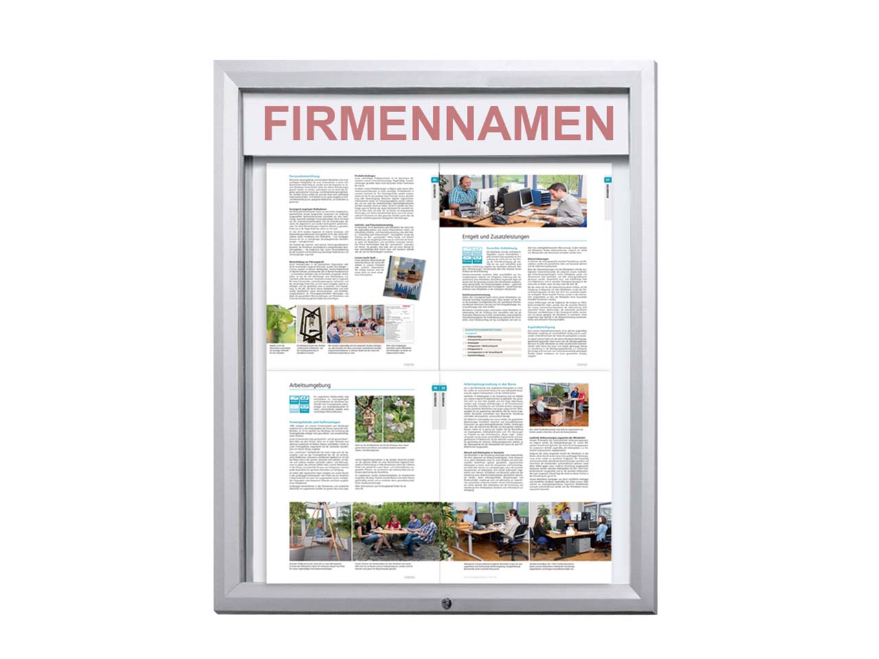 LED-Schaukasten 'Henning' 4 x DIN A4