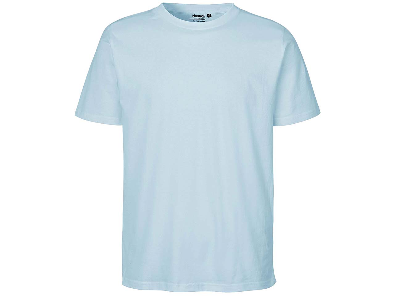Neutral Bio-Unisex-T-Shirt mit Rundhalsausschnitt, light blue, Gr. XL