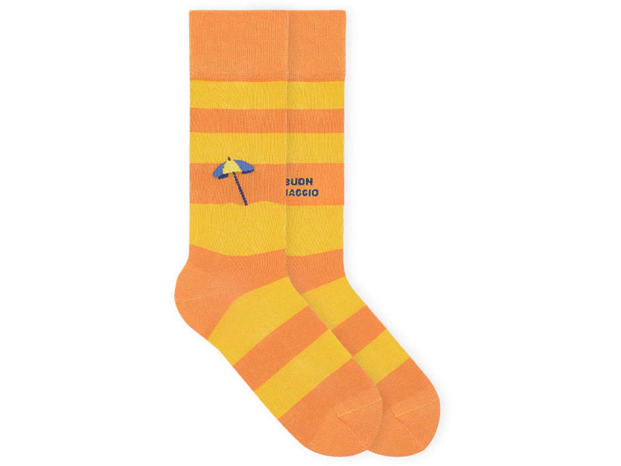 von Jungfeld Bio-Socken "Buon Viaggio", orange, Gr. 43/46
