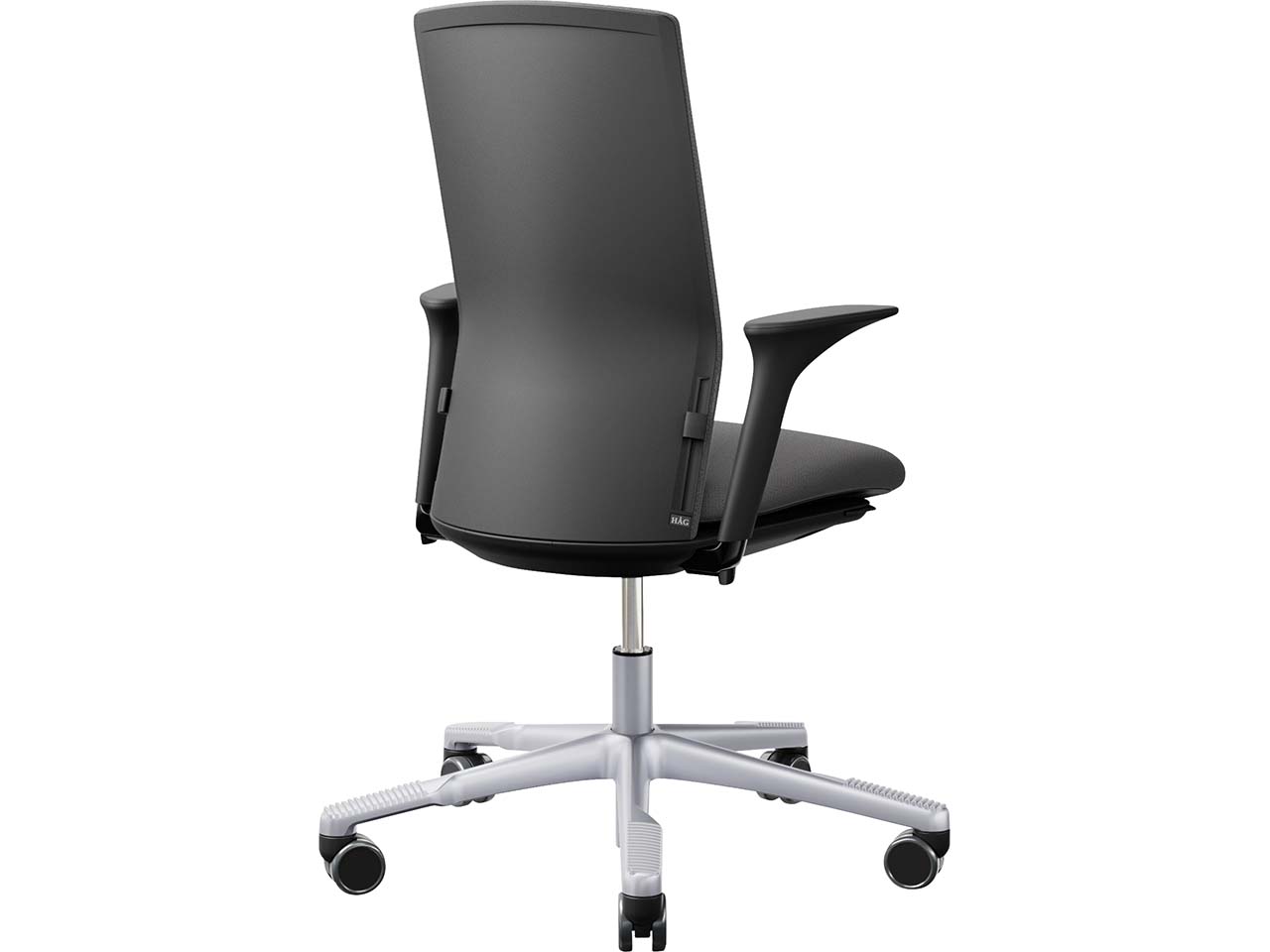 HAG Bürodrehstuhl "Futu 1200-S" mit AL, Gestell: silber, Stoff: "FutuKnit" Stone