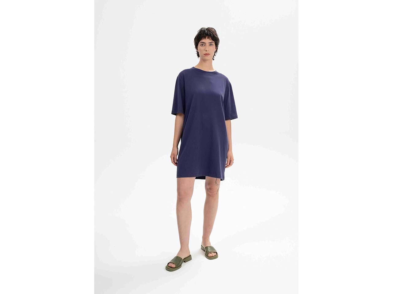 MELA Bio-Damen-Mini-T-Shirt-Kleid "BAASU" oversized, summer night, Gr. L