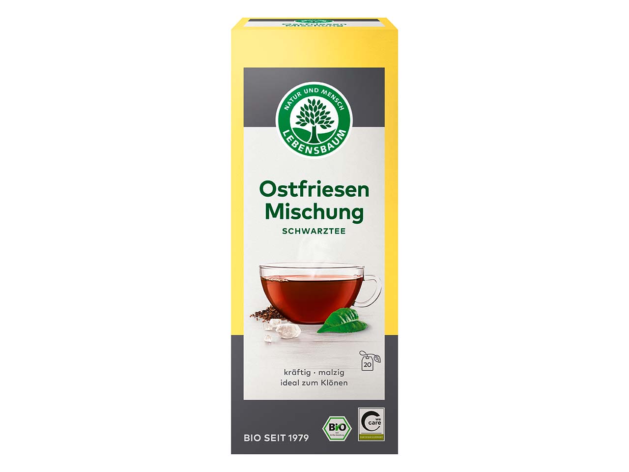 LEBENSBAUM Schwarzer Bio-Tee Ostfriesenmischung 20 x 1,75 g