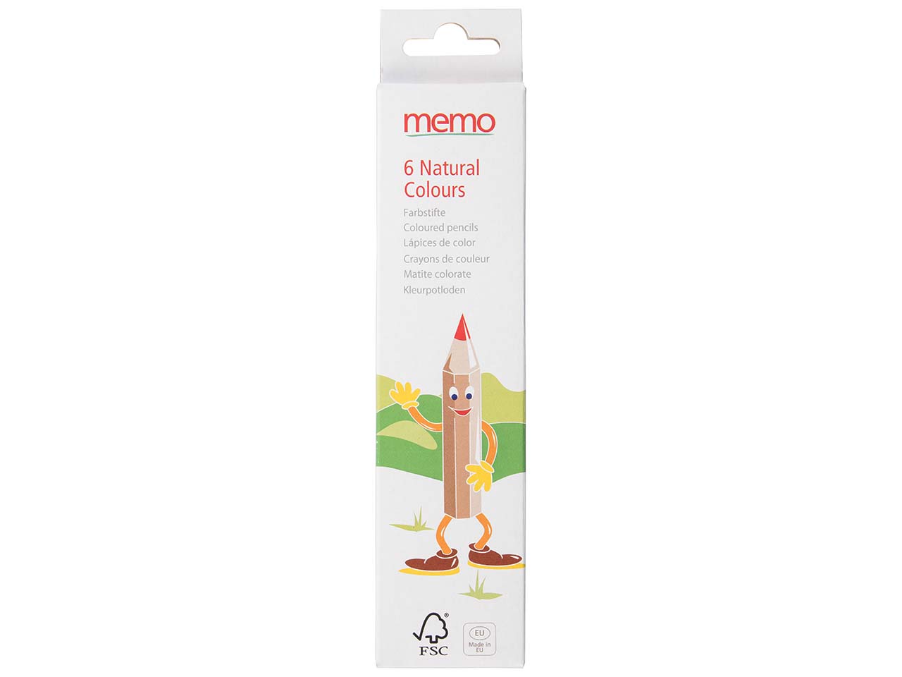 memo Natural Colours 6 sortierte Farben, FSC-zertifiziert EU