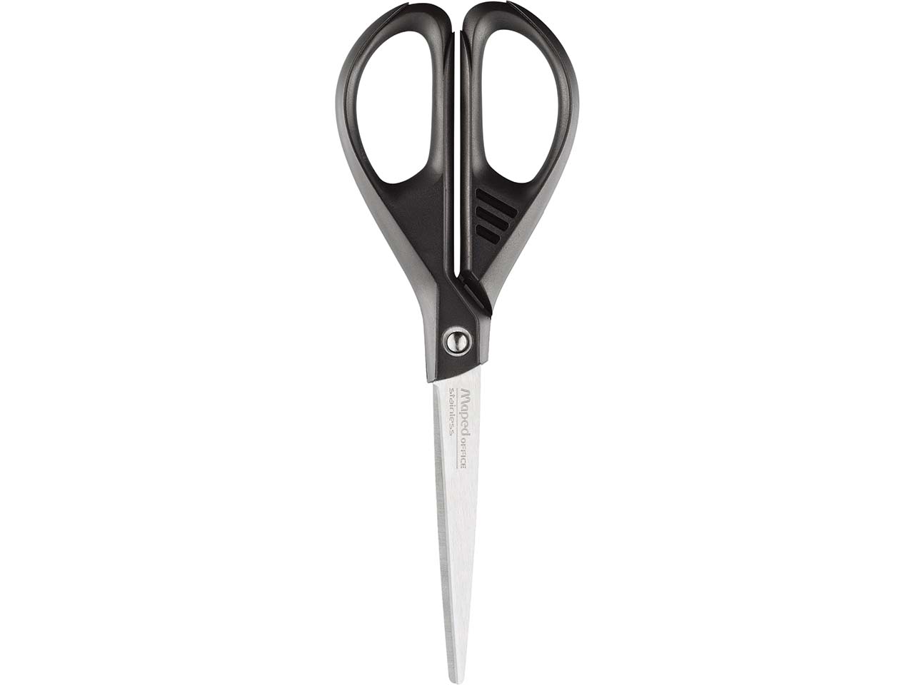 Maped Schere "Essentials Green" 17 cm mit Recyclingkunststoff (60 %), schwarz