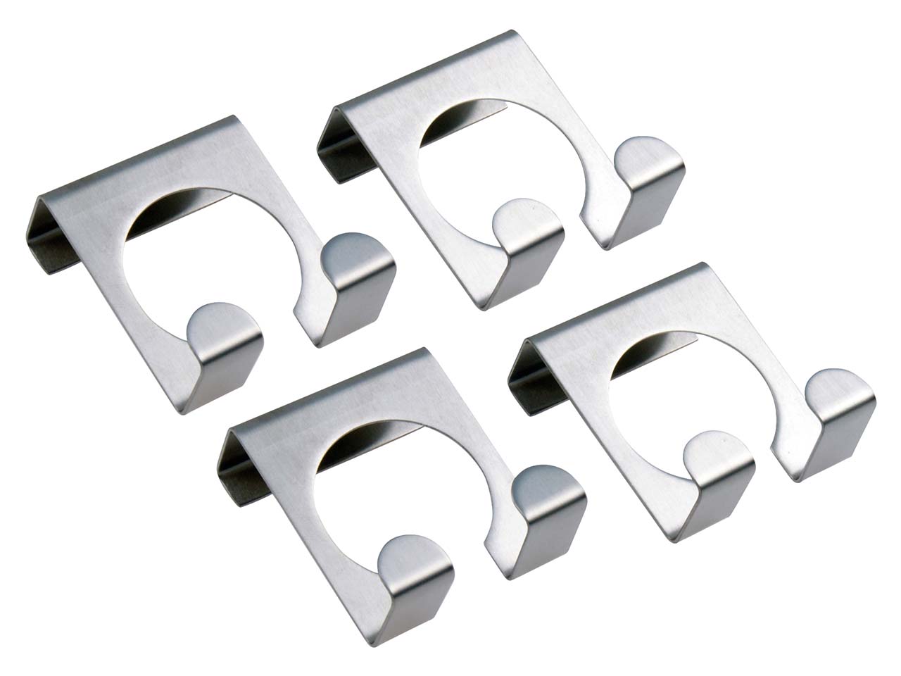 4 CHG Türhaken aus Edelstahl