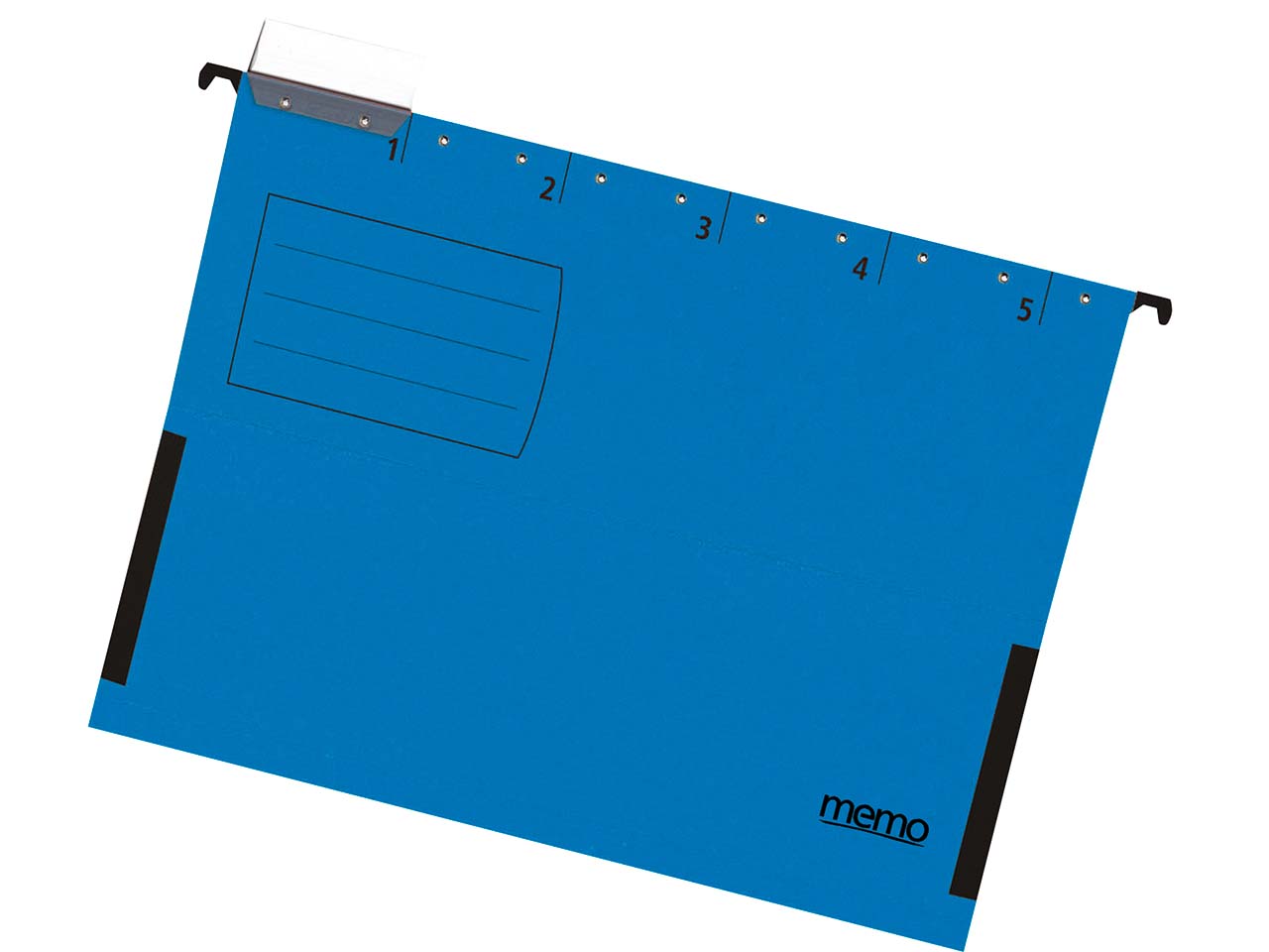 5 memo Hängetaschen farbig blau