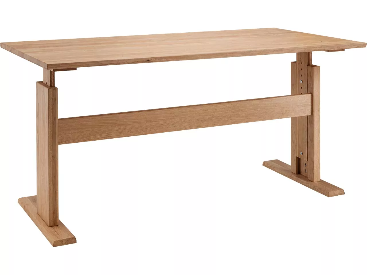 Höheneinstellbarer Schreibtisch "buxing 3.0" B 160 cm x T 80 cm x H 67-86 cm, Wildeiche