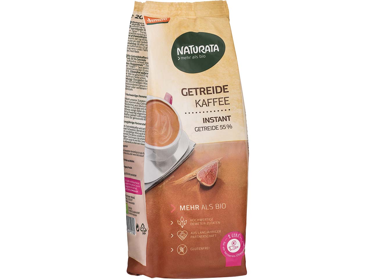 NATURATA Bio-Instant-Getreidekaffee, demeter-zertifiziert, 200 g