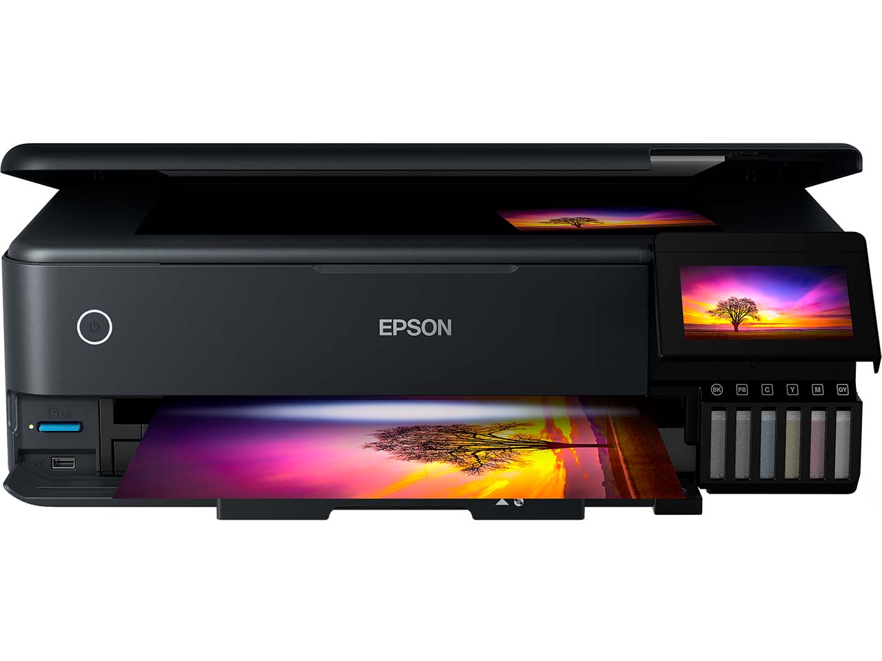 Epson Tintenstrahl-Multifunktionsdrucker "EcoTank ET-8550" schwarz