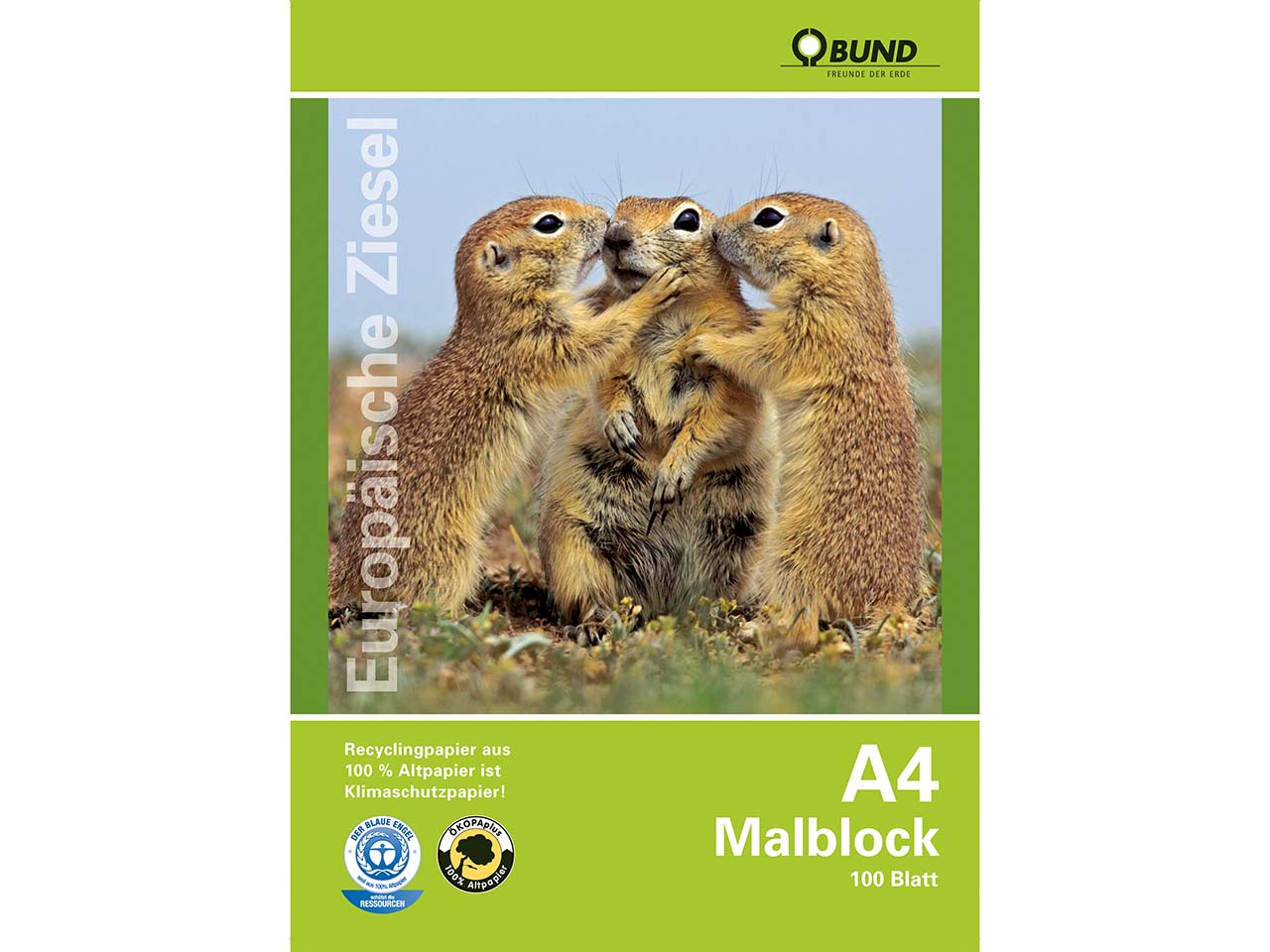 BUND Malblock A4, 100 Blatt