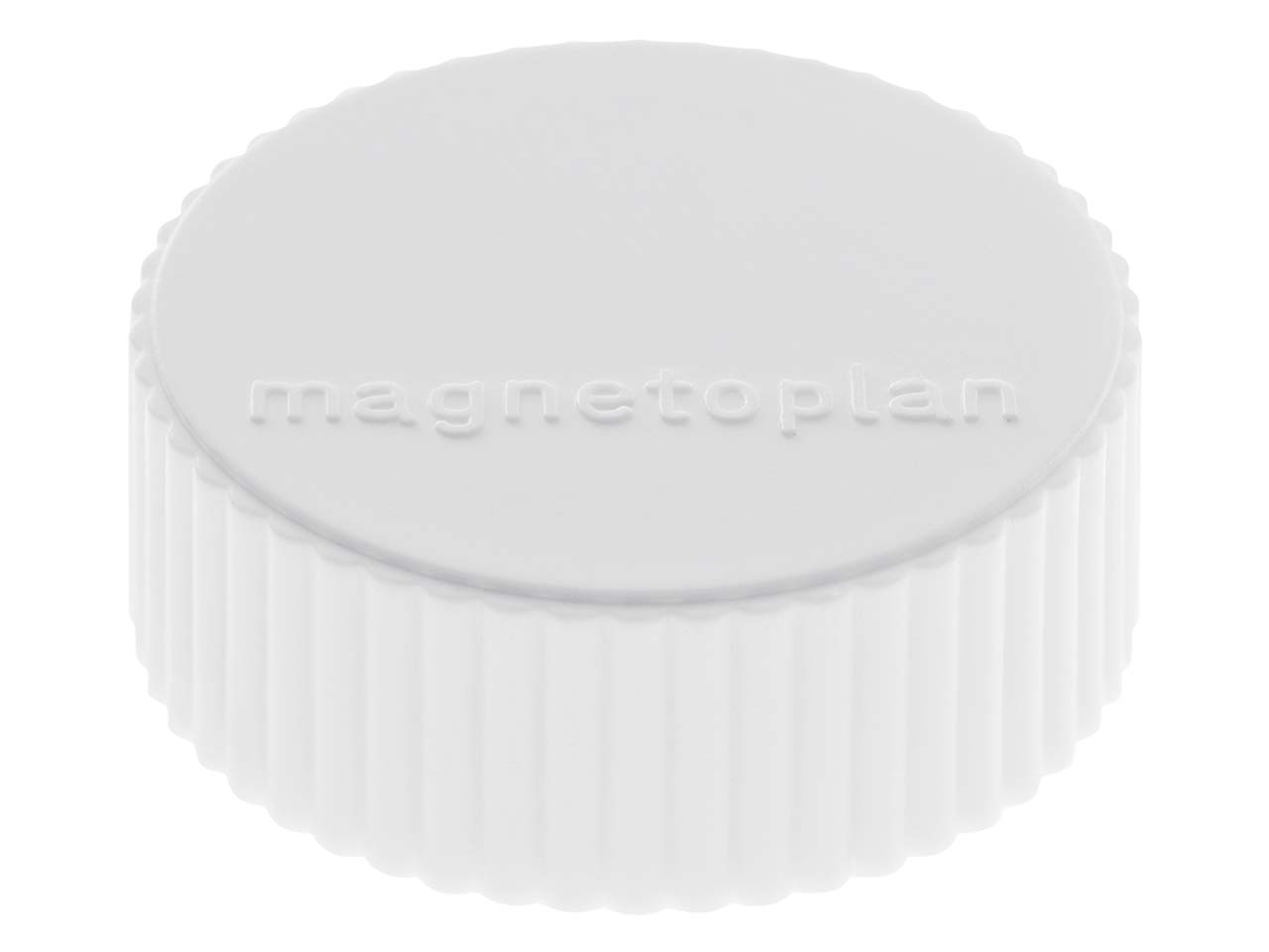 10 magnetoplan Magnete 'Discofix magnum' weiß