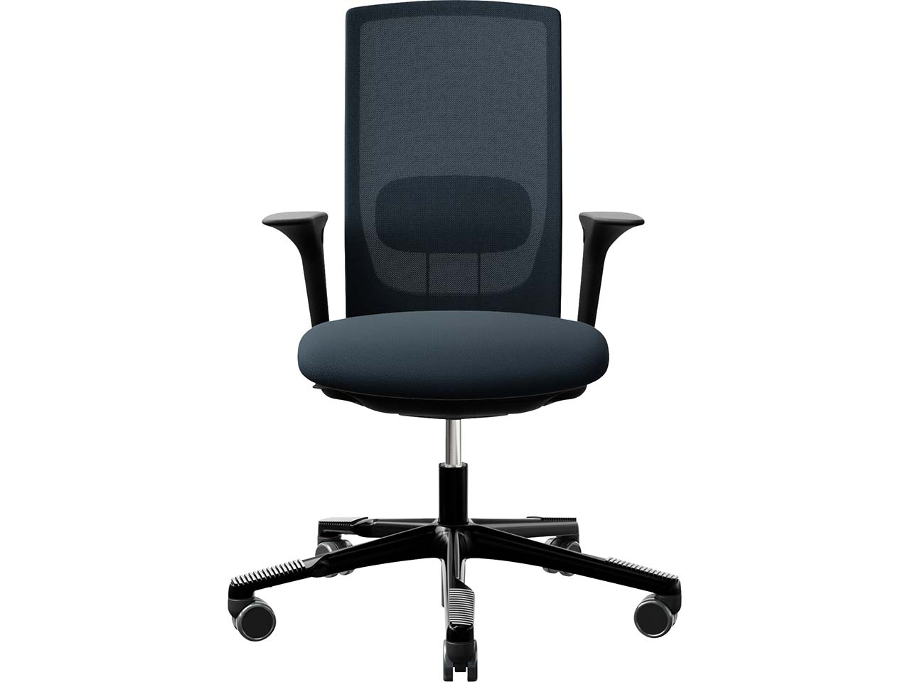 HAG Bürodrehstuhl "Futu mesh 1100-S" mit AL, Gestell: schwarz, Stoff: "FutuKnit" Dusk