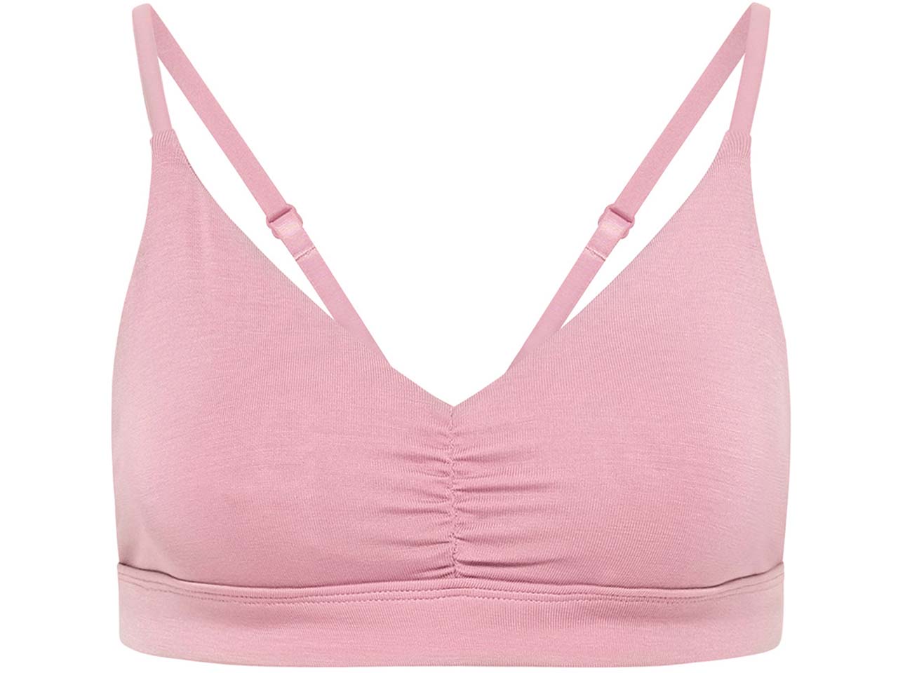 tranquillo Damen-Triangle-Bralette aus Tencel, vintage pink, Gr. S