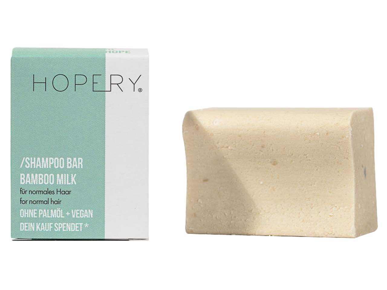 HOPERY Festes Shampoo "Shampoo Bar Bamboo Milk", 95 g