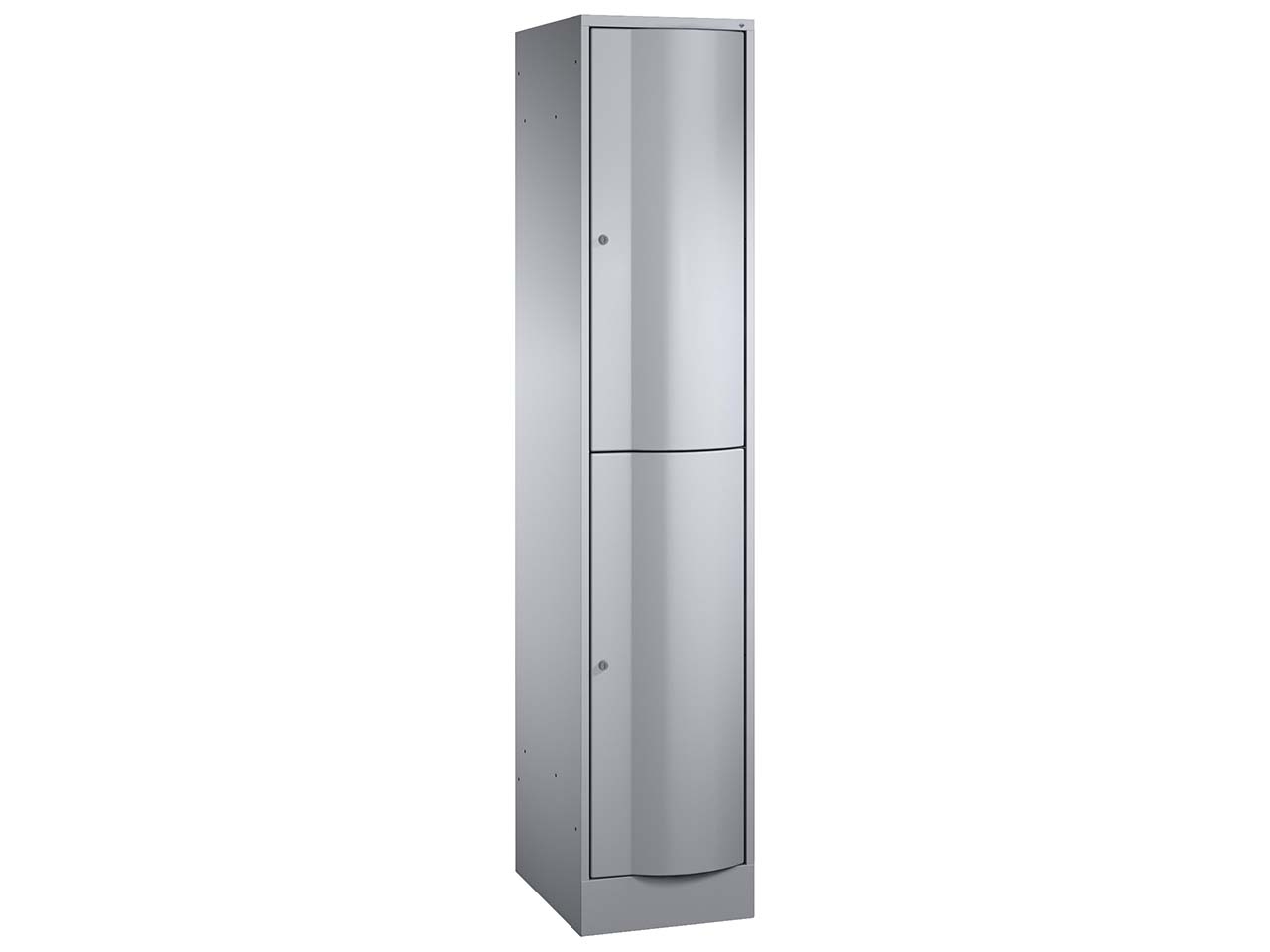 Schließfachschrank 1 Turm lg/lg 2er