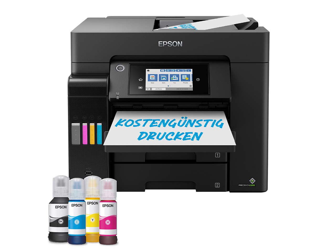 Epson Tintenstrahl-Multifunktionsdrucker "EcoTank ET-5850" schwarz