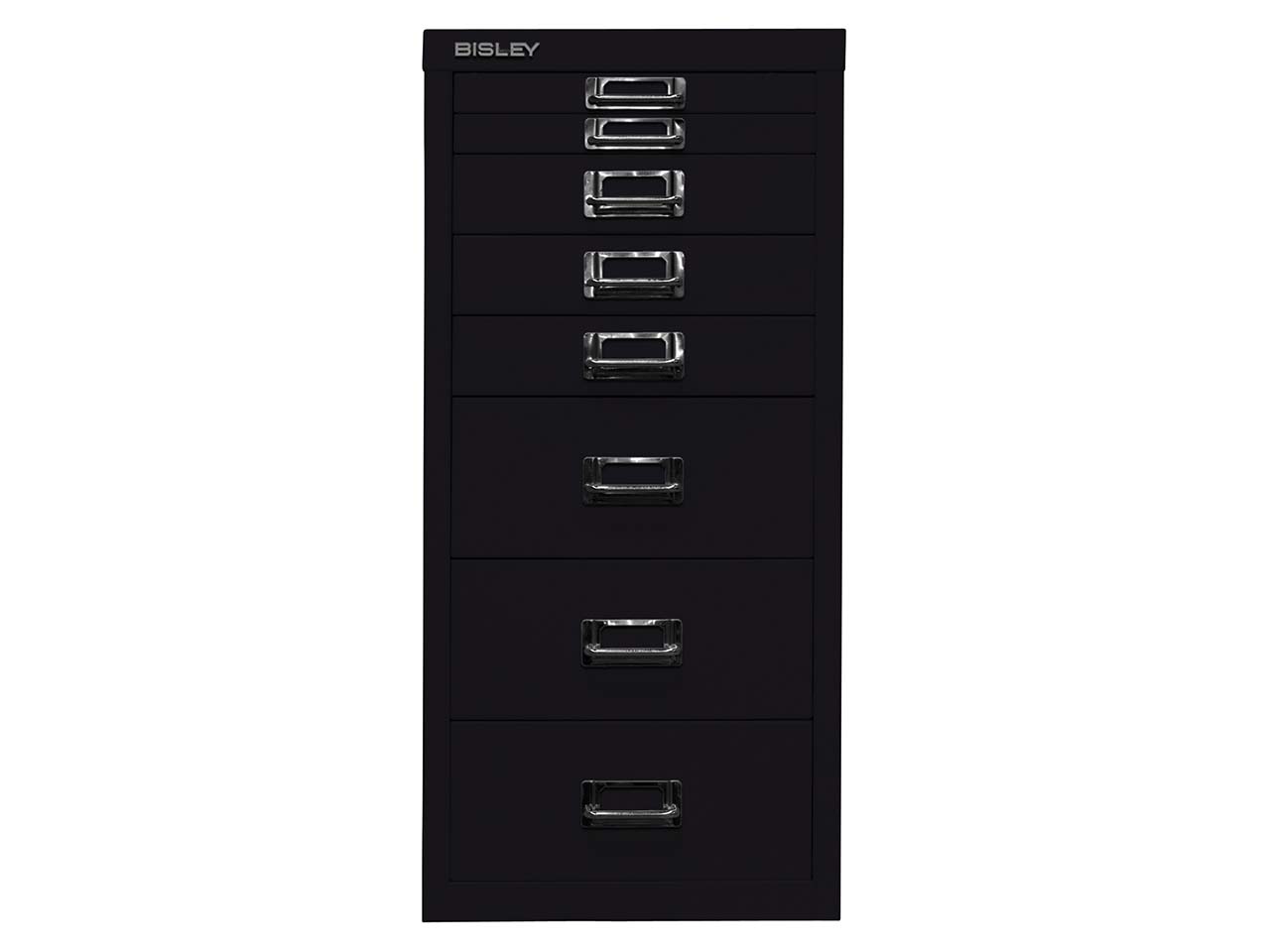 Schubladenschrank 8 Schübe, DIN A4 schwarz