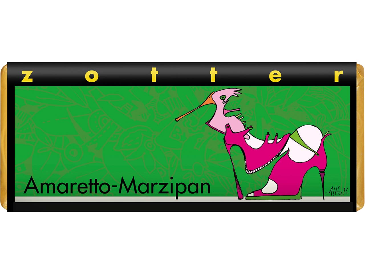 Zotter Bio-Vollmilch-Schokolade "Amaretto Marzipan", 70 g