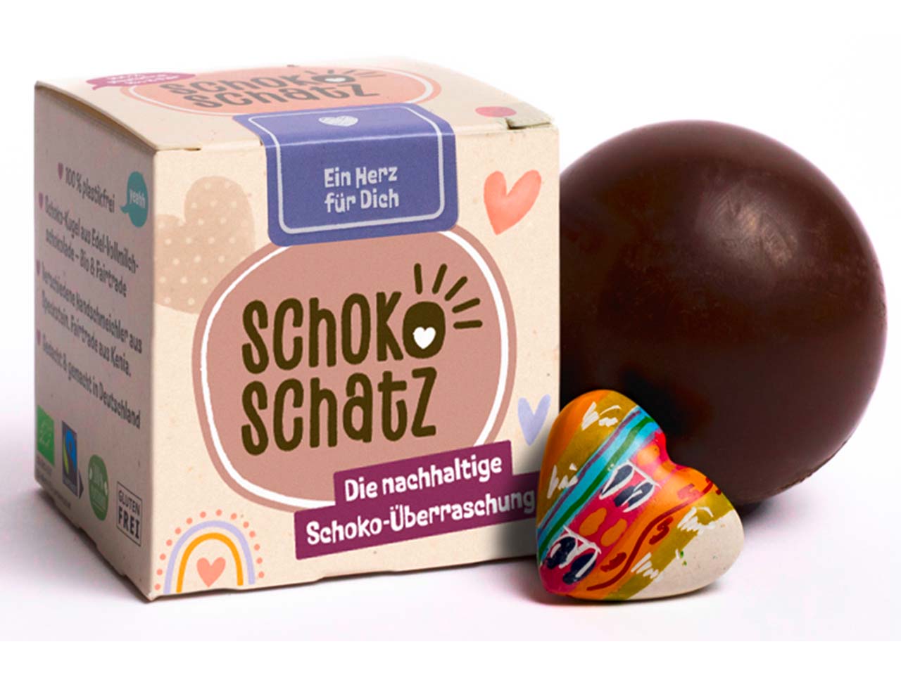 SchokoSchatz Schokoladen-Überraschung "Ein Herz für Dich" Lieblingsmenschen