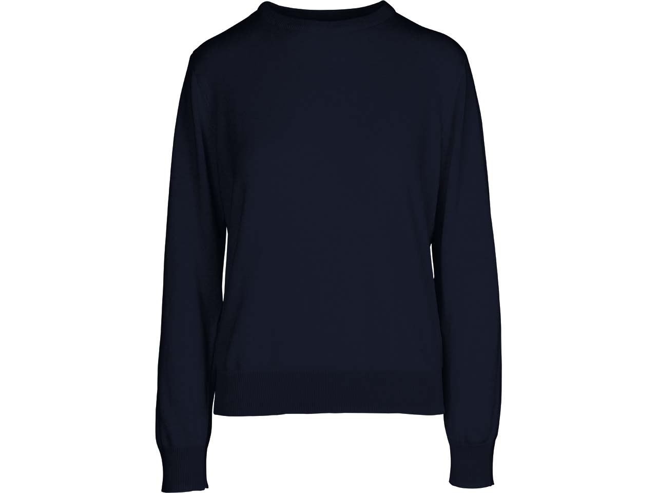 MELA Bio-Damen-Pullover "DHANA" mit Rundhalsausschnitt, navy, Gr. M
