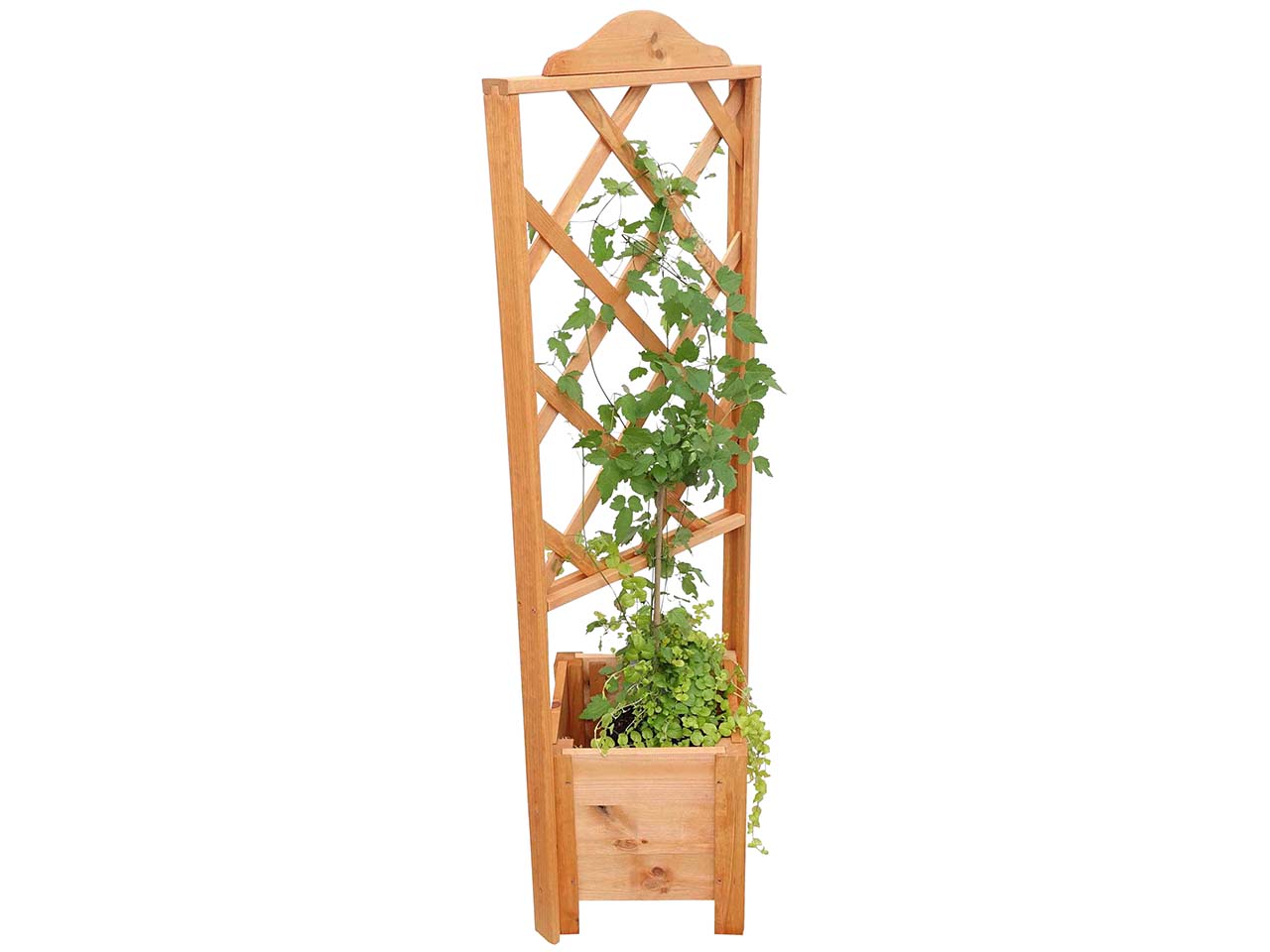 Blumenkasten mit Rankgitter Eckelement "Botanica" B 47 x T 45 x H 140 cm