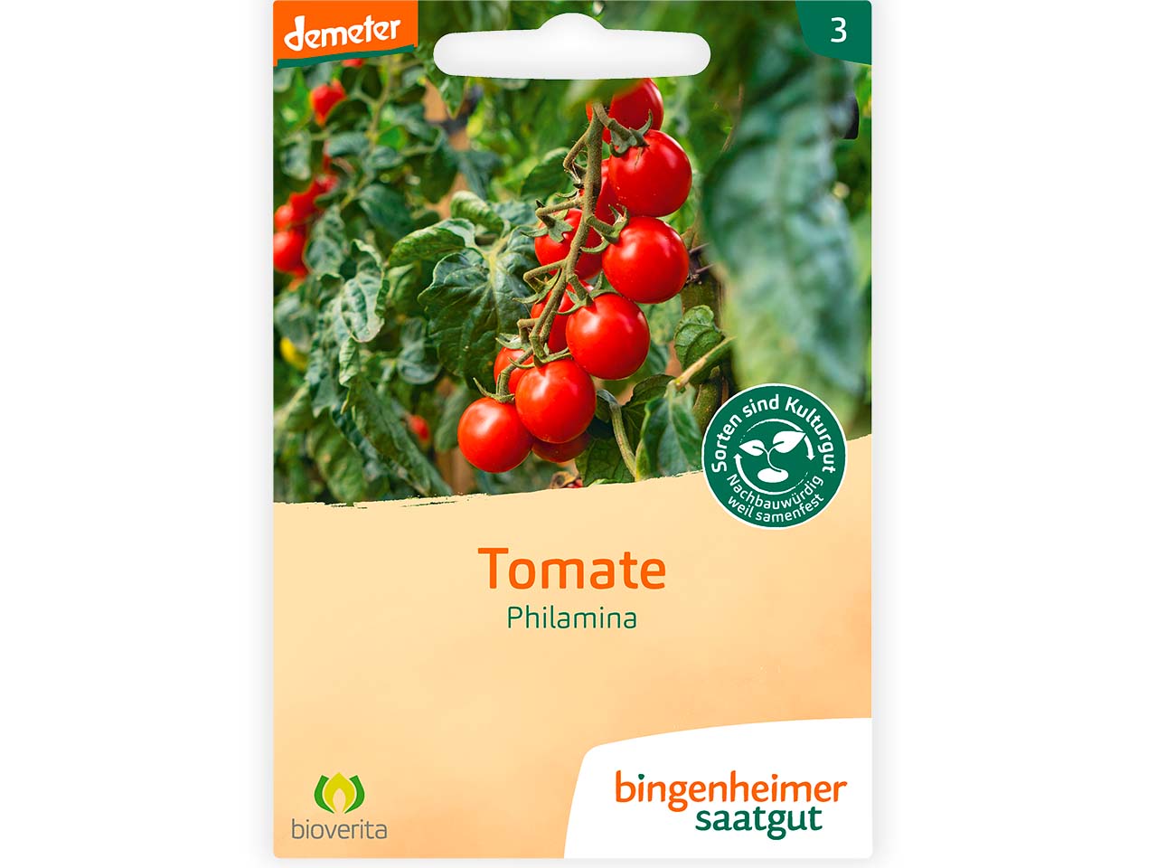 bingenheimer saatgut Bio-Samen Cocktailtomate "Philamina", 1 Stk.