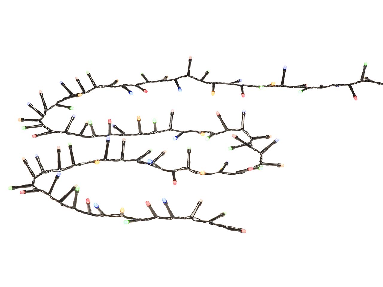 Konstsmide Micro LED-Compactlights, Lichterkette gefrostet, 400 Dioden bunt