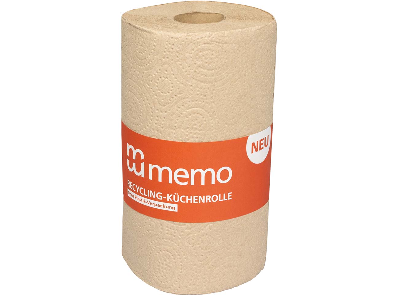 memo Recycling-Küchenrolle, mit Papierbanderole 100 Blatt