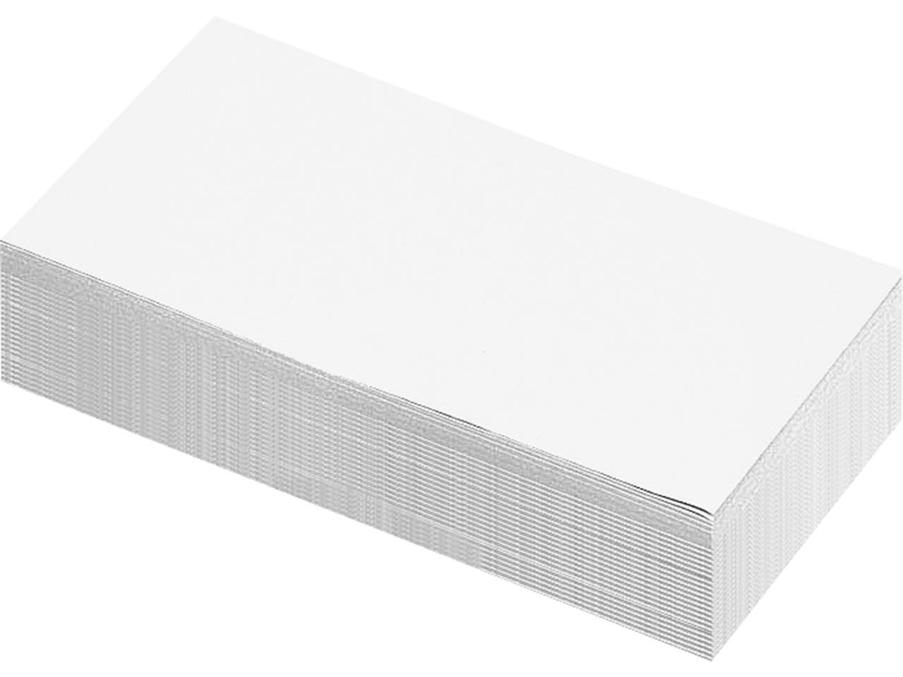 250 Blatt Moderationspapier Rechteck 10x20 weiß