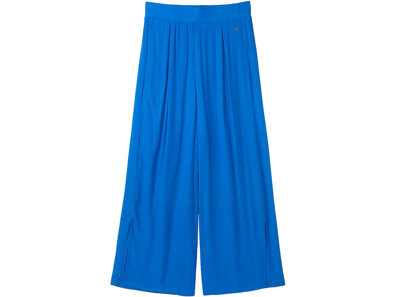 tranquillo Damen-Hose mit strukturiertem Stoff und Schlitz, dazzling blue, Gr. 36